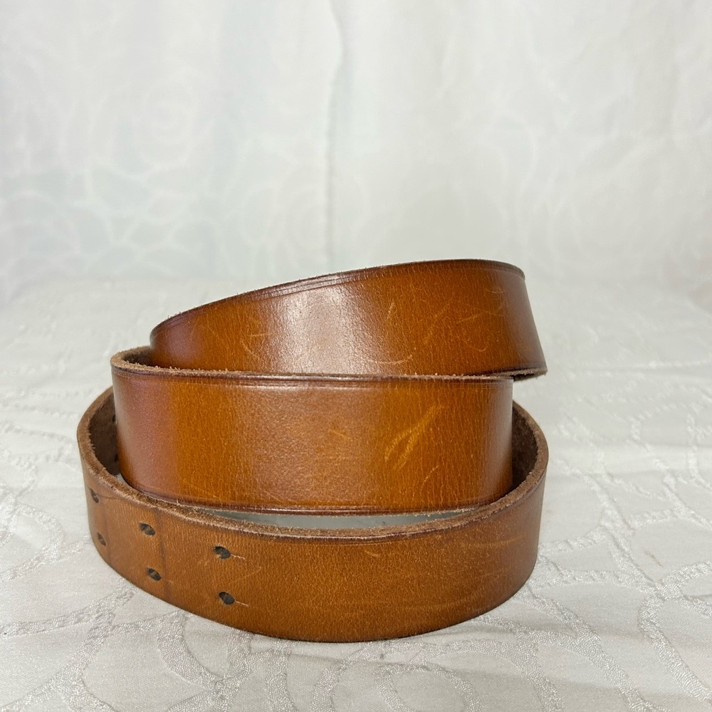 FRYE Men's Brown Genuine Leather Belt. Size 42. - Picture 3 of 9